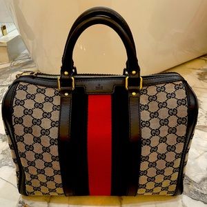 Ophidia Gucci Med GG Leather/Canvas Tote Bag purchased @ 725 5th Ave NY,NY